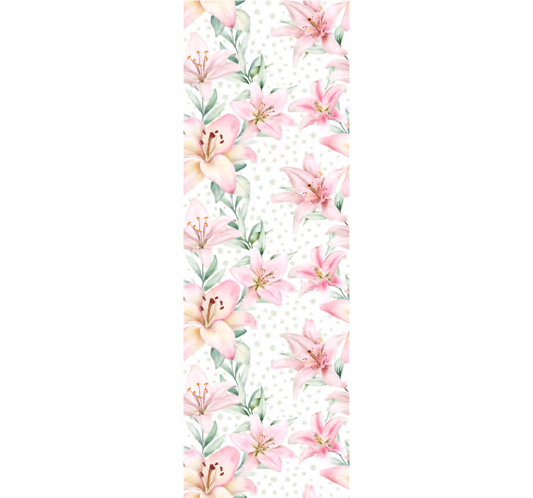 Floral Symphony flower wallpaper - TenStickers