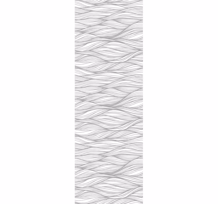 Wave textures white background modern wallpaper - TenStickers
