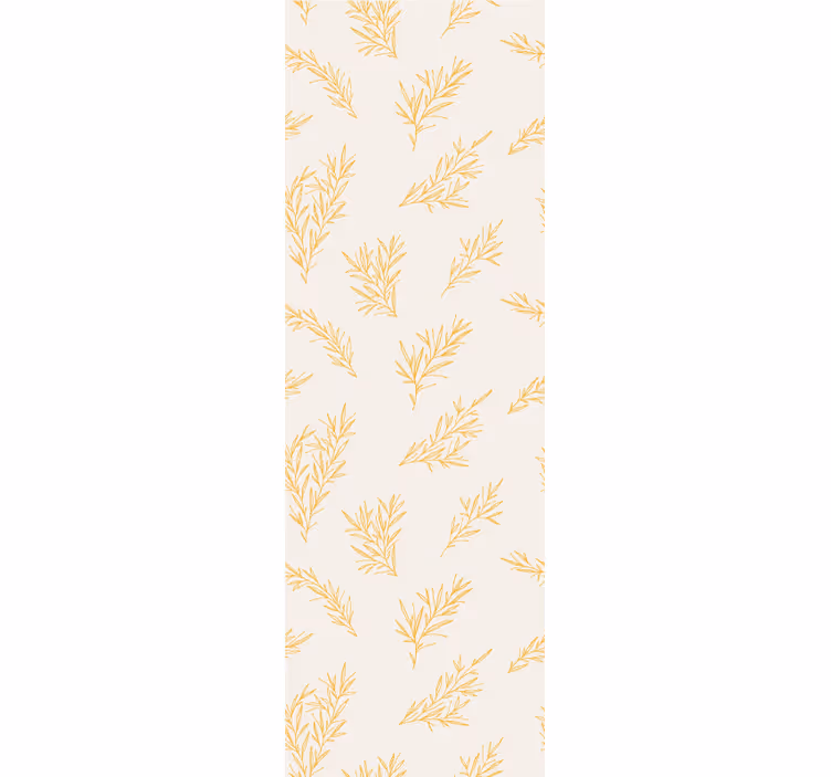 Botanical Foliage Pattern flower wallpaper - TenStickers