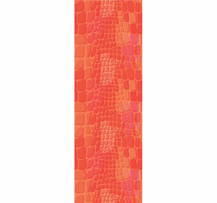 Red crocodile skin pattern Modern Wallpaper - TenStickers