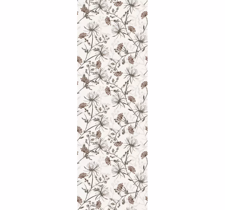 Botanical Prints flower wallpaper - TenStickers