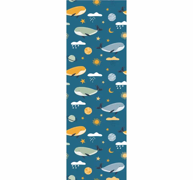Celestial Zeppelins star wallpaper - TenStickers