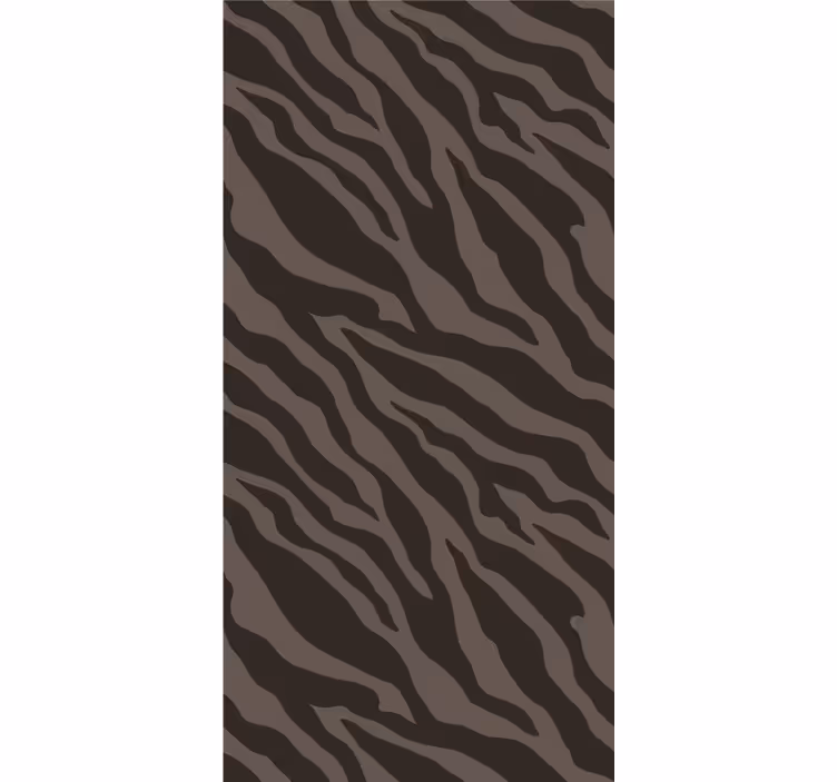Dark zebra pattern Living room wallpaper - TenStickers