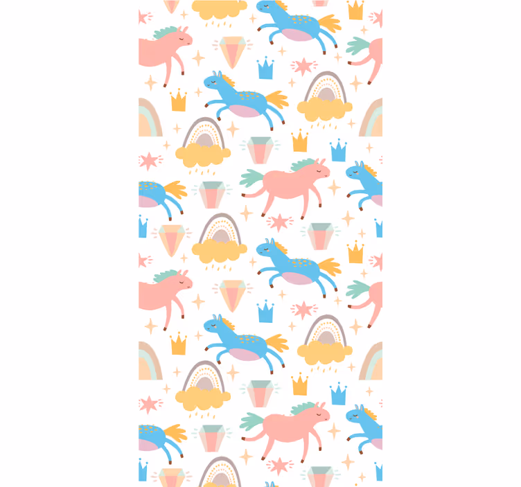 Unicorn Fairytale animal wallpaper - TenStickers