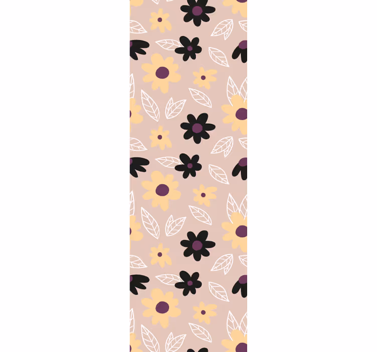 Floral wallpaper with a simple floral motif - TenStickers