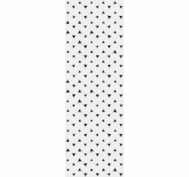 Black and white motif geometric wallpaper - TenStickers