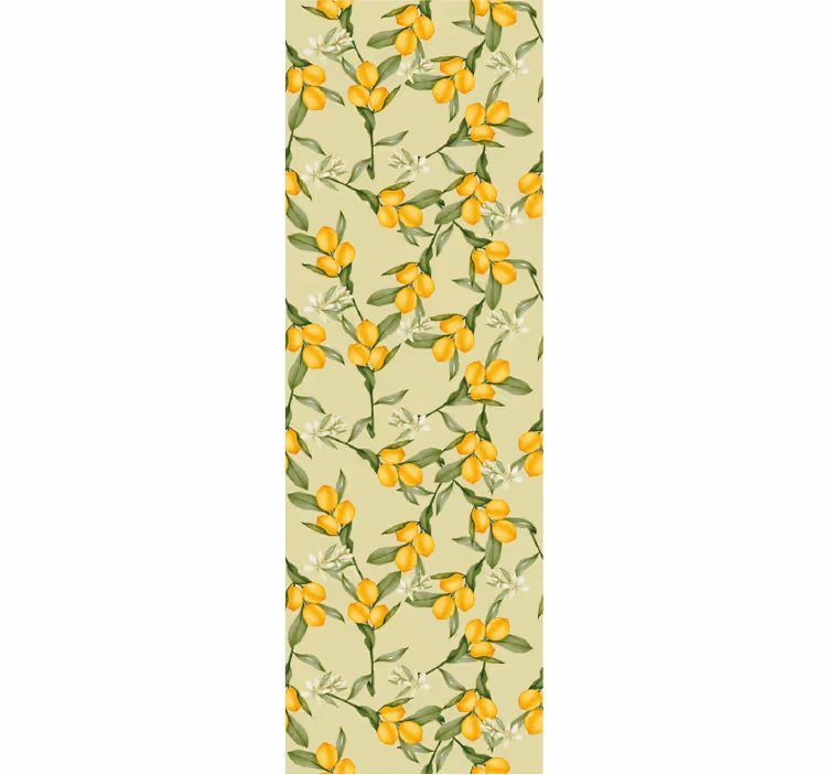 Citrus Floral Imagery flower wallpaper - TenStickers
