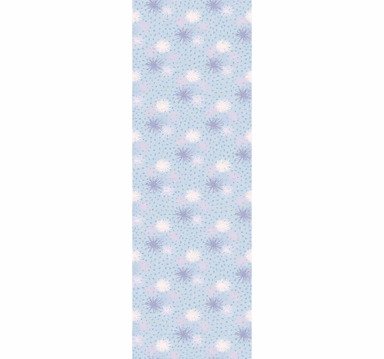 Dotted Floral Pattern wallpaper polka dots - TenStickers