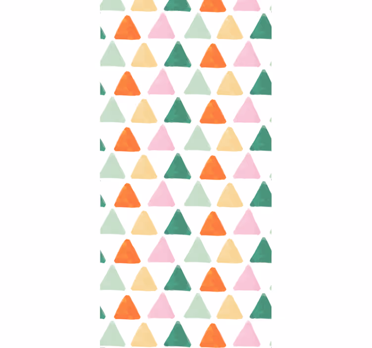 Colorful Triangular Pattern geometric wallpaper - TenStickers