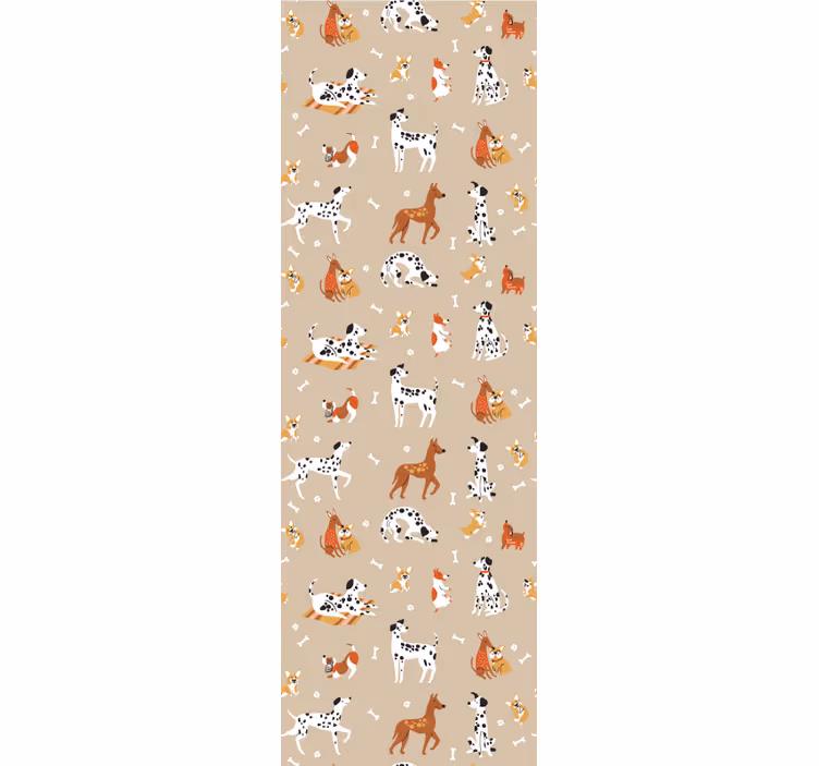 Playful Animal Illustrations animal wallpaper - TenStickers