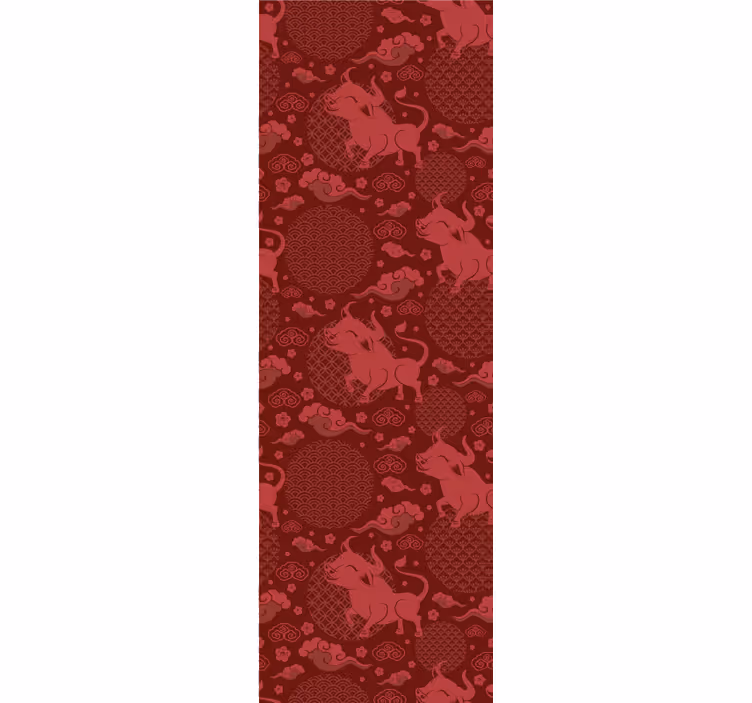Lion Motif Design animal wallpaper - TenStickers