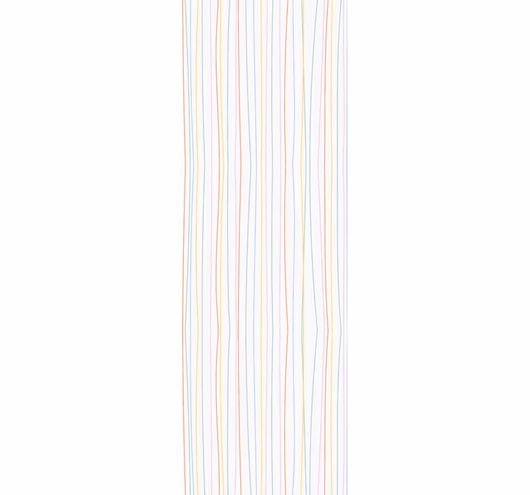Pastel Stripe Serenity horizontal stripes wallpaper - TenStickers