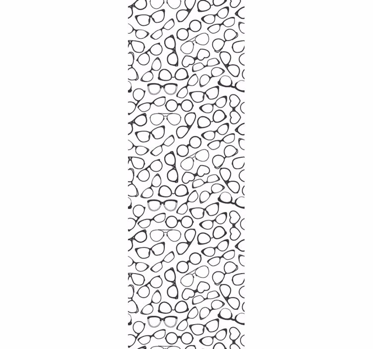 Glasses Pattern geometric wallpaper - TenStickers