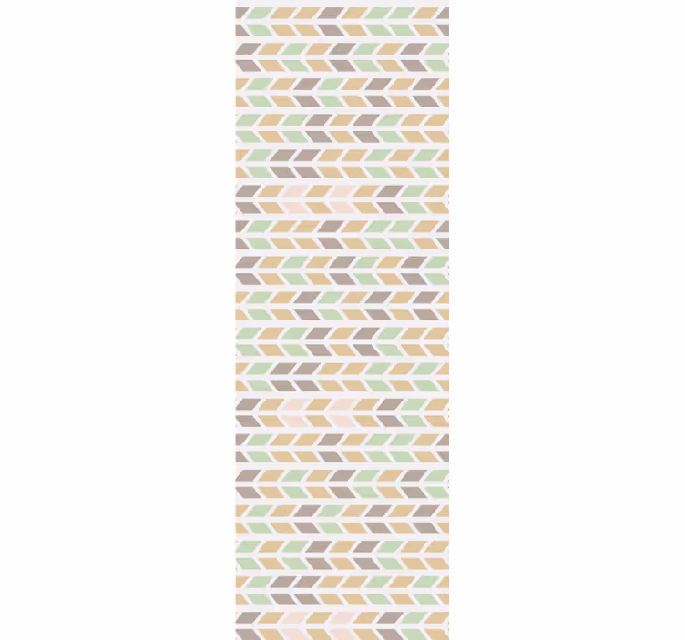 Chevron arrow pattern horizontal stripes wallpaper - TenStickers