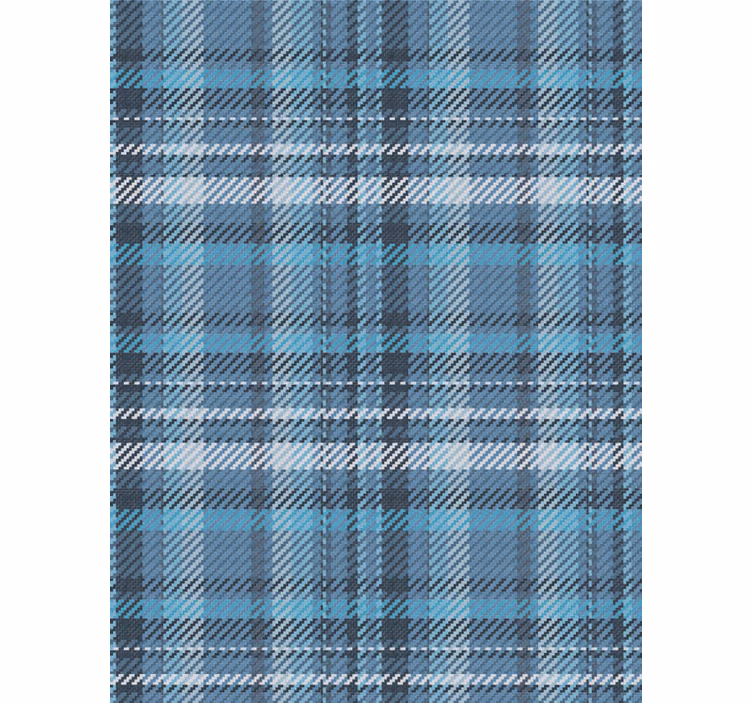 Plaid Pattern Design horizontal stripes wallpaper - TenStickers