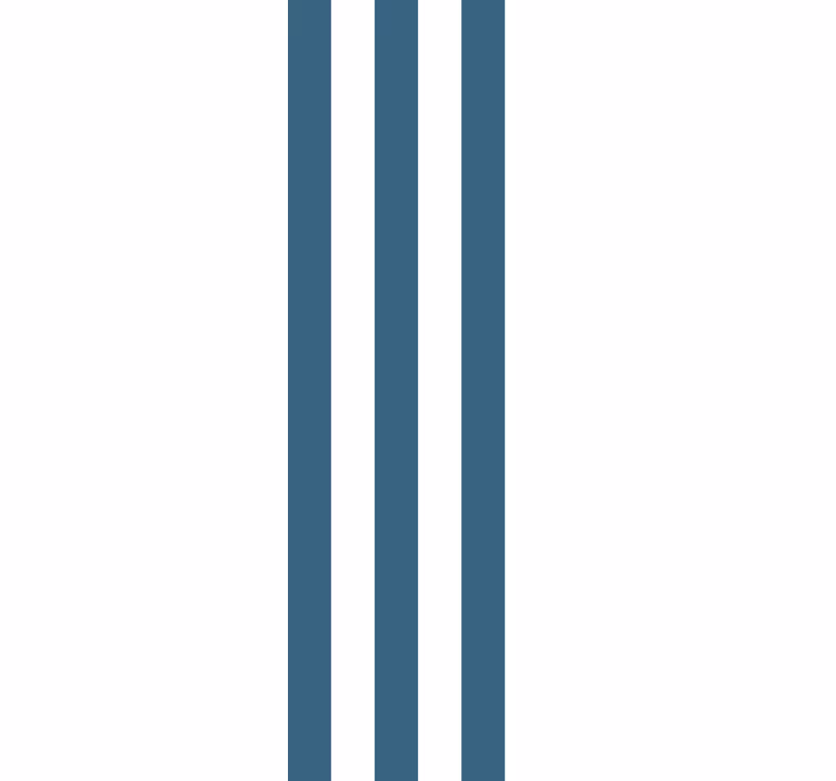 Nordic gray-blue and white vertical wallpaper - TenStickers