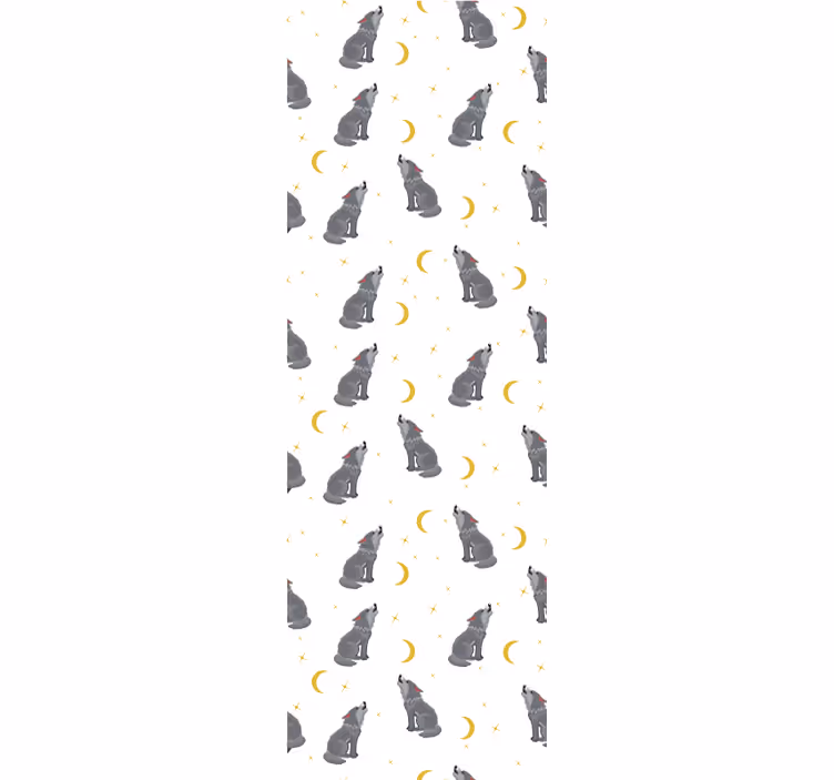 Canine Celestial Pattern dog wallpaper - TenStickers