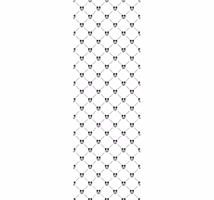 Cat Silhouette Pattern cat wallpaper - TenStickers