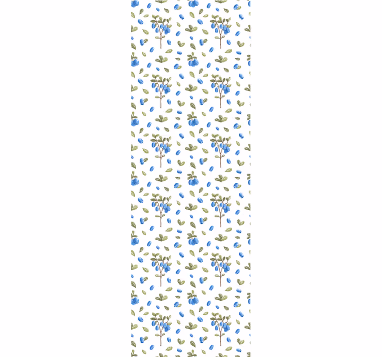 Blueberry Botanical flower wallpaper - TenStickers