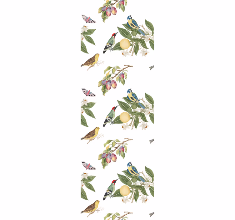 Colorful paradise birds wallpaper - TenStickers