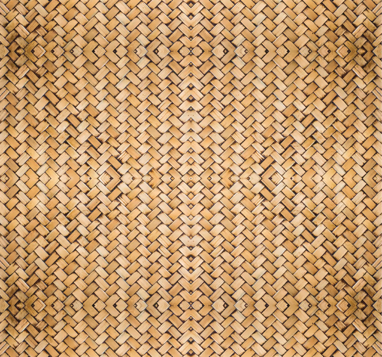 Bamboo woven effect wallpaper - TenStickers