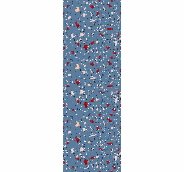 Dark blue terrazzo pattern wallpaper - TenStickers