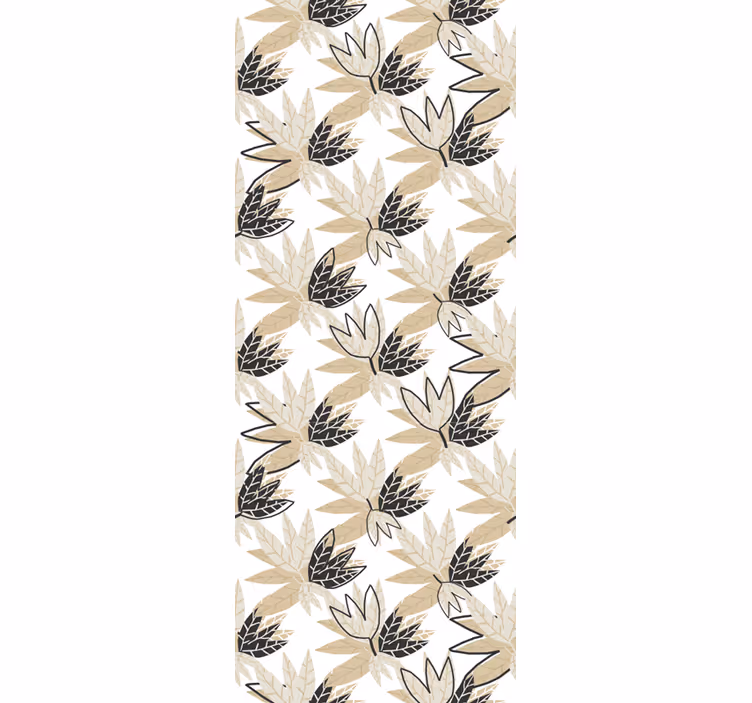 Leafy Botanical Design leaf wallpaper - TenStickers