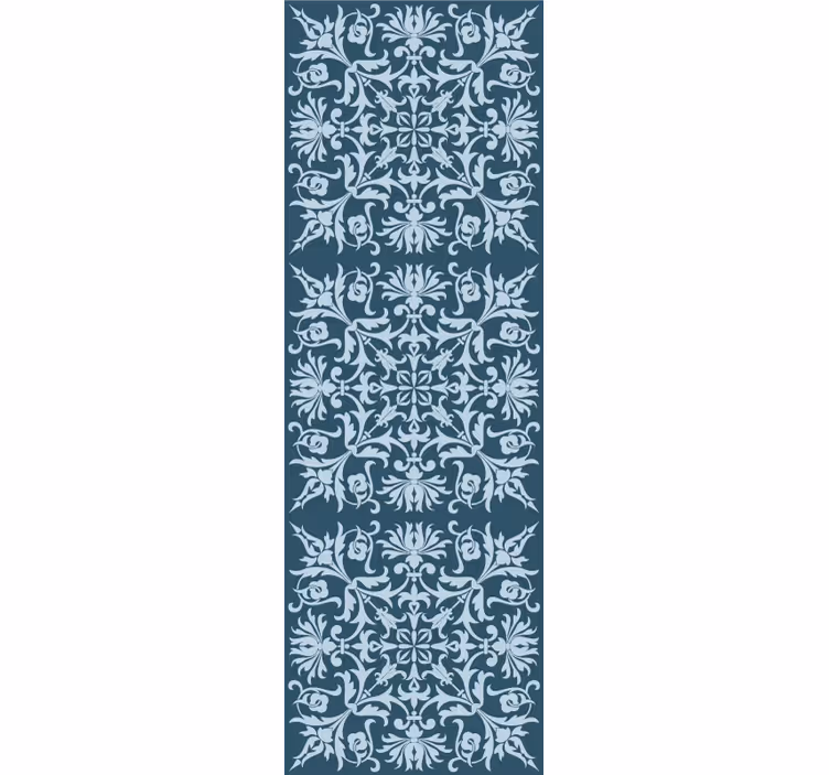 Floral wallpaper with ornamental floral design - TenStickers