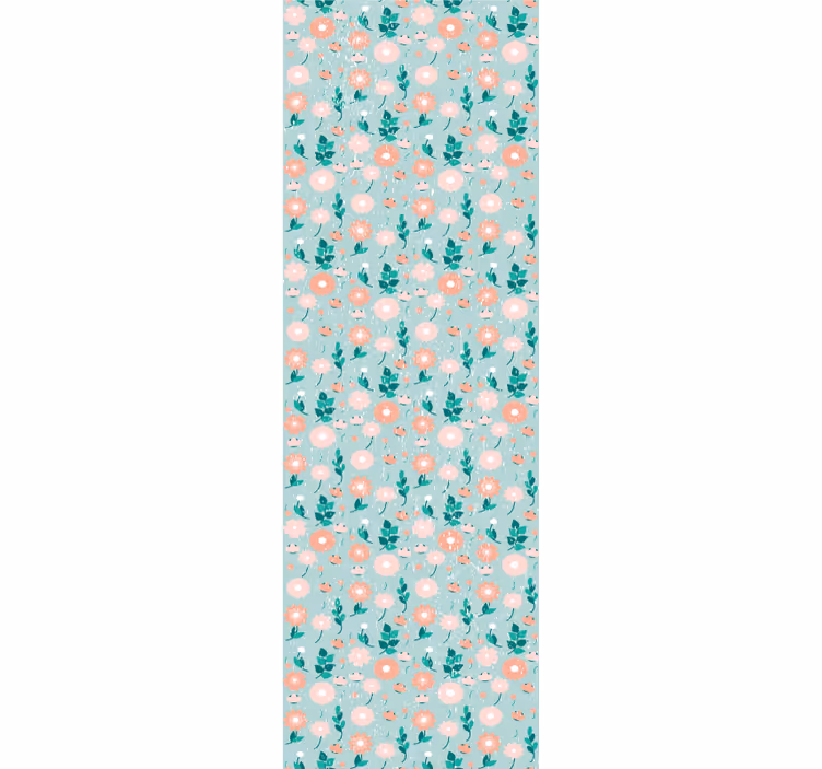 Soft spring print flower wallpaper - TenStickers