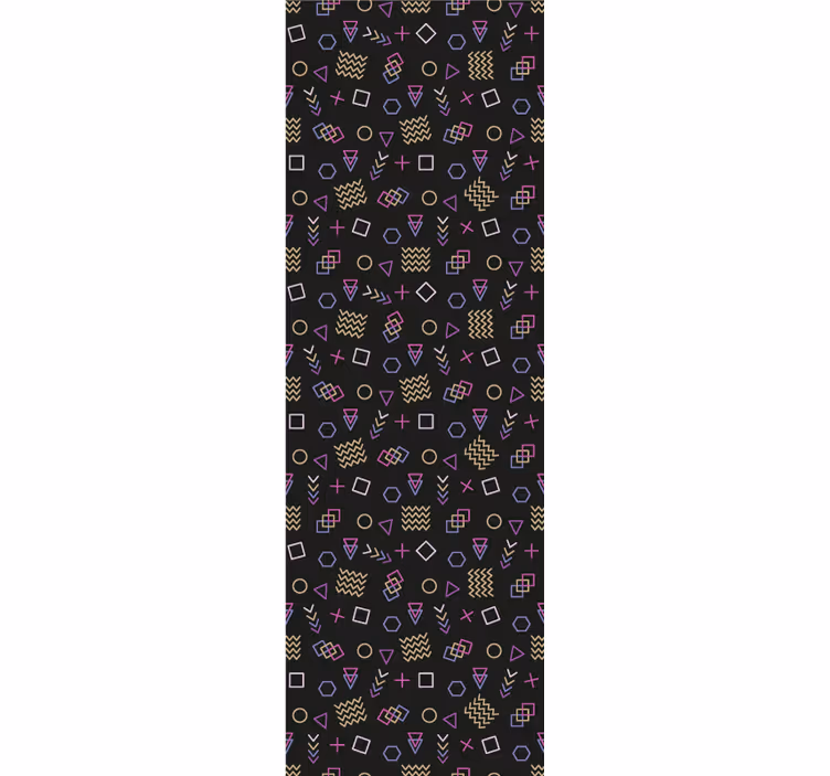 Retro pattern Delight geometric wallpaper - TenStickers