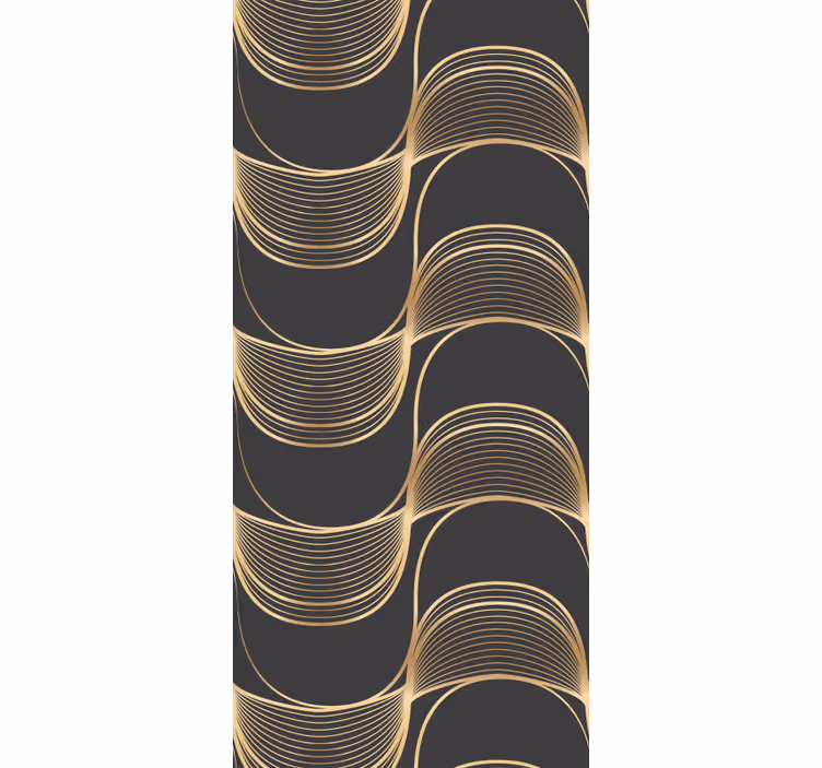 Elegant line patterns geometric wallpaper - TenStickers