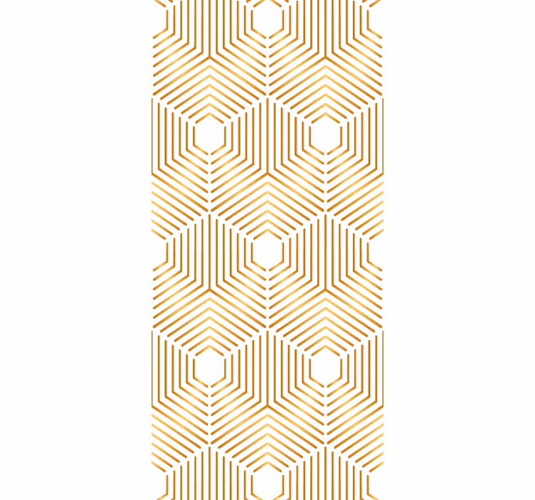 Gold squares art decor style vintage wallpaper - TenStickers