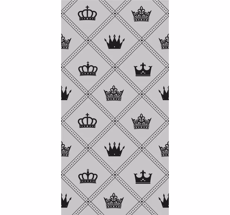 Crowns and coronets vintage wallpaper - TenStickers