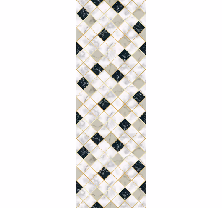 Elegant Diamond Pattern marble wallpaper - TenStickers