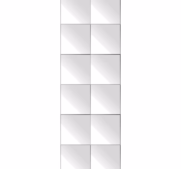 Grey geometric square design Square Wallpaper - TenStickers