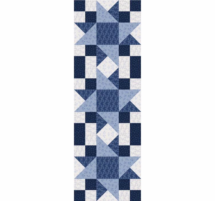 Blue Blocks Pattern wallpaper - TenStickers