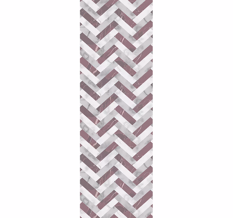 Gray Chevron Pattern marble wallpaper - TenStickers