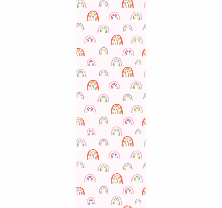 Different Colored rainbows  kids wallpaper - TenStickers