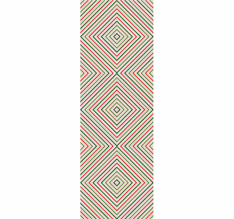 Festive squares christmas wallpaper - TenStickers
