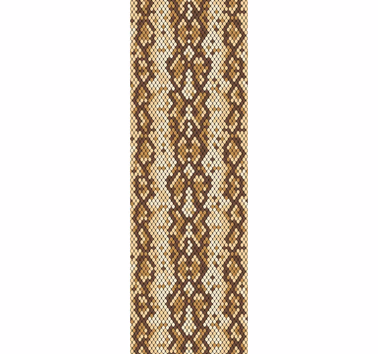 Textured Snake Pattern art wallpaper - TenStickers