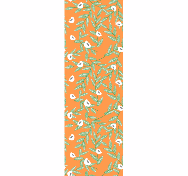 Botanical Leaf Composition flower wallpaper - TenStickers