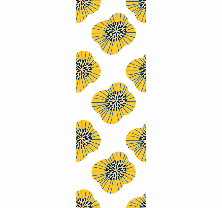 Stylish Floral Pattern flower wallpaper - TenStickers