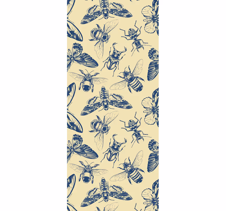 Insect Patterns Collection animal wallpaper - TenStickers