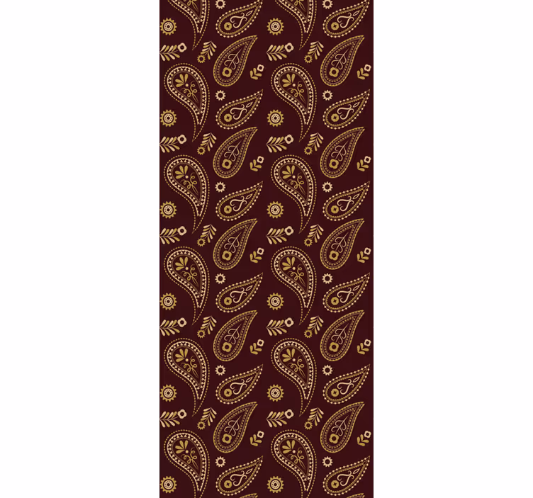 Paisley Pattern Design dining room wallpaper - TenStickers