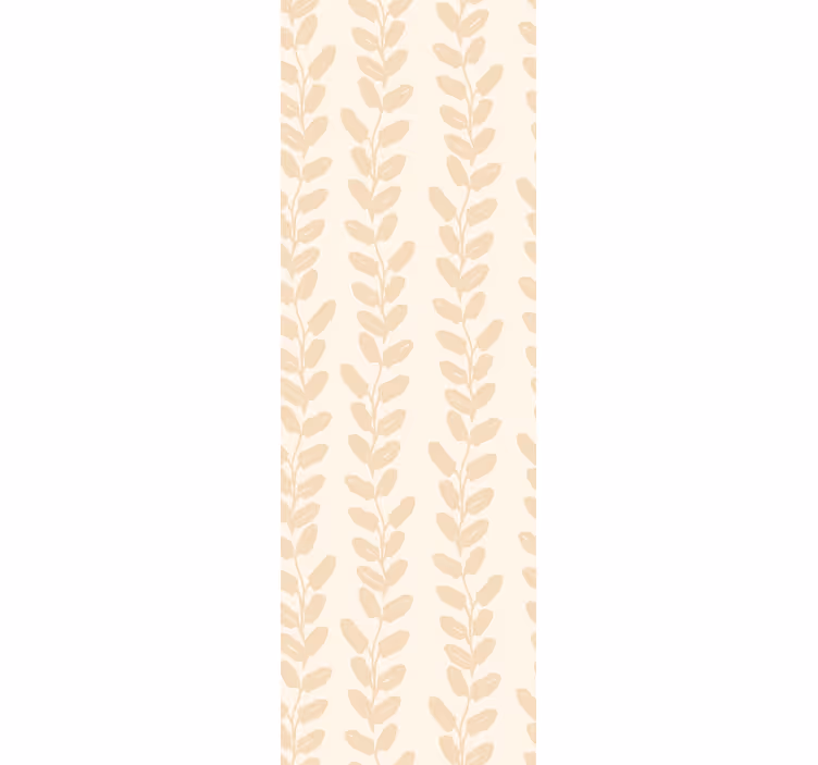 Vertical twigs with leaves leaf wallpaper - TenStickers