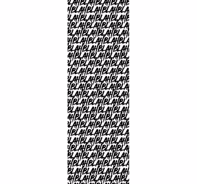 Blahblach pattern text wallpaper - TenStickers