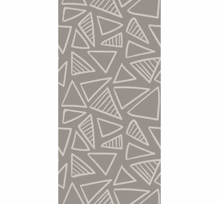 Scandinavian gray triangle pattern Wallpaper - TenStickers