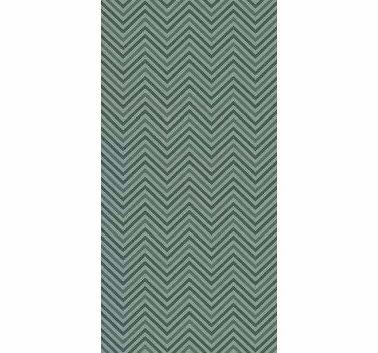 Scandinavian green herringbone  wallpaper - TenStickers