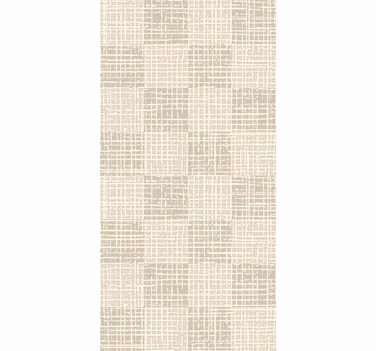 Neutral Grid Lines textured wallpaper - TenStickers