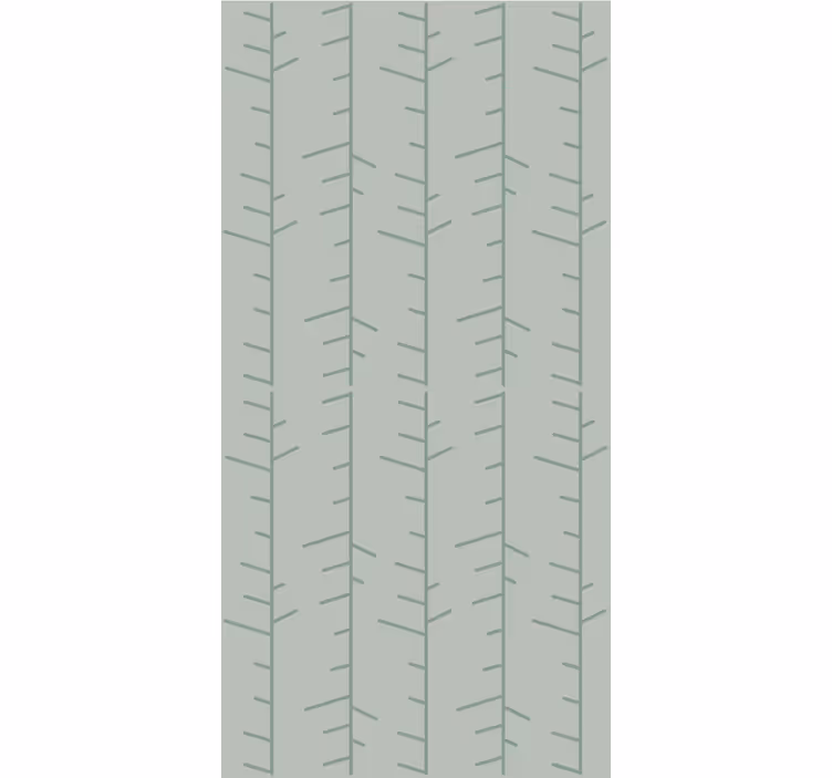 Minimalist green pattern leaf wallpaper - TenStickers